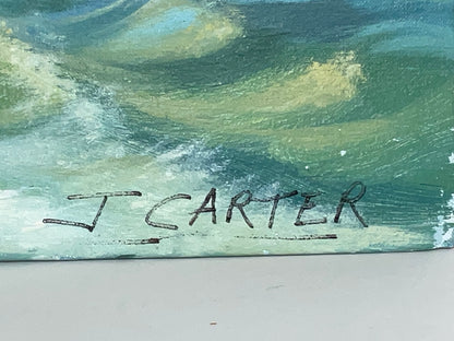 Large Oil on Canvas of a Motor Yacht with Guests