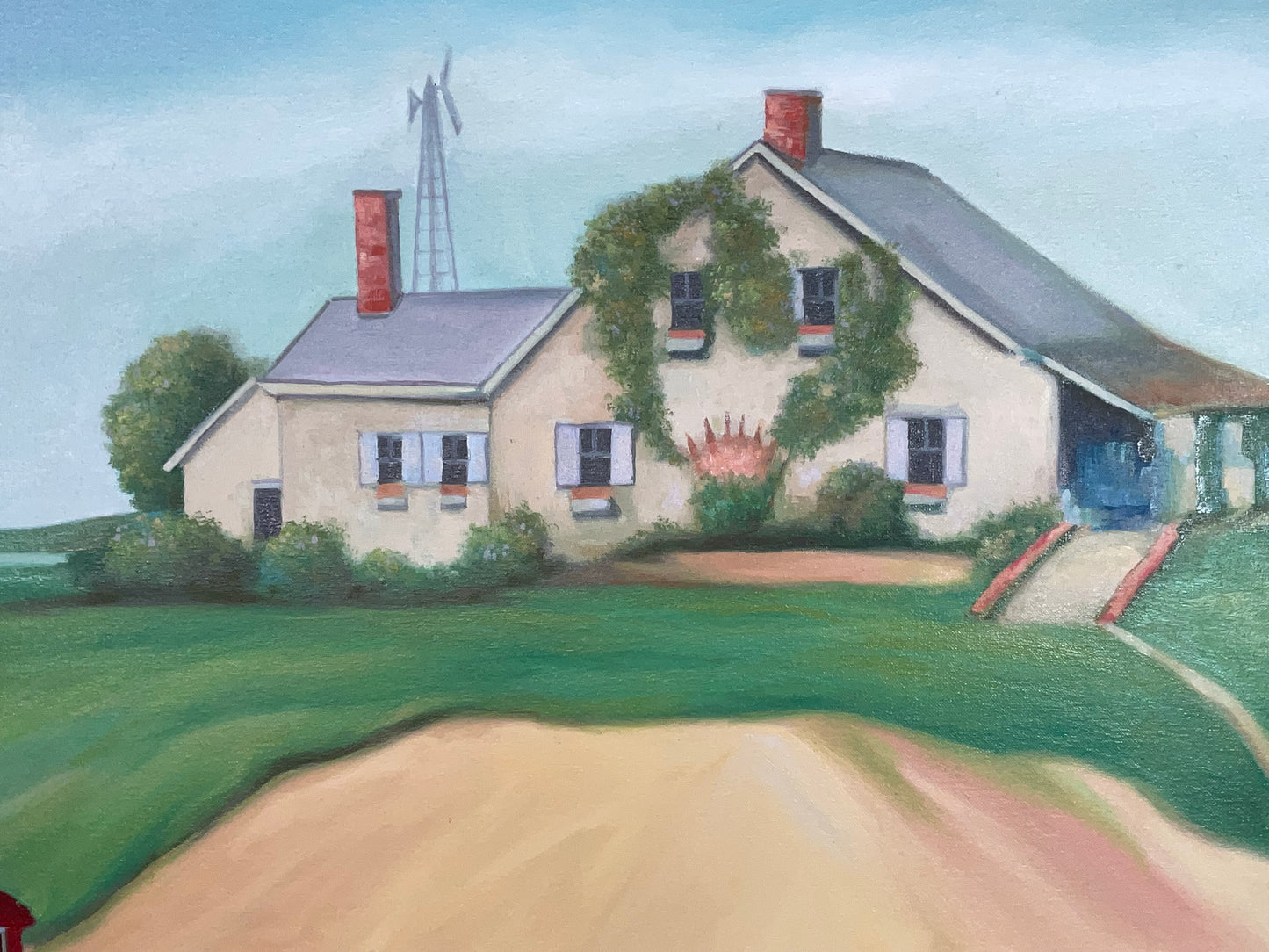 Large Oil on Canvas of a Motor Yacht with Guests