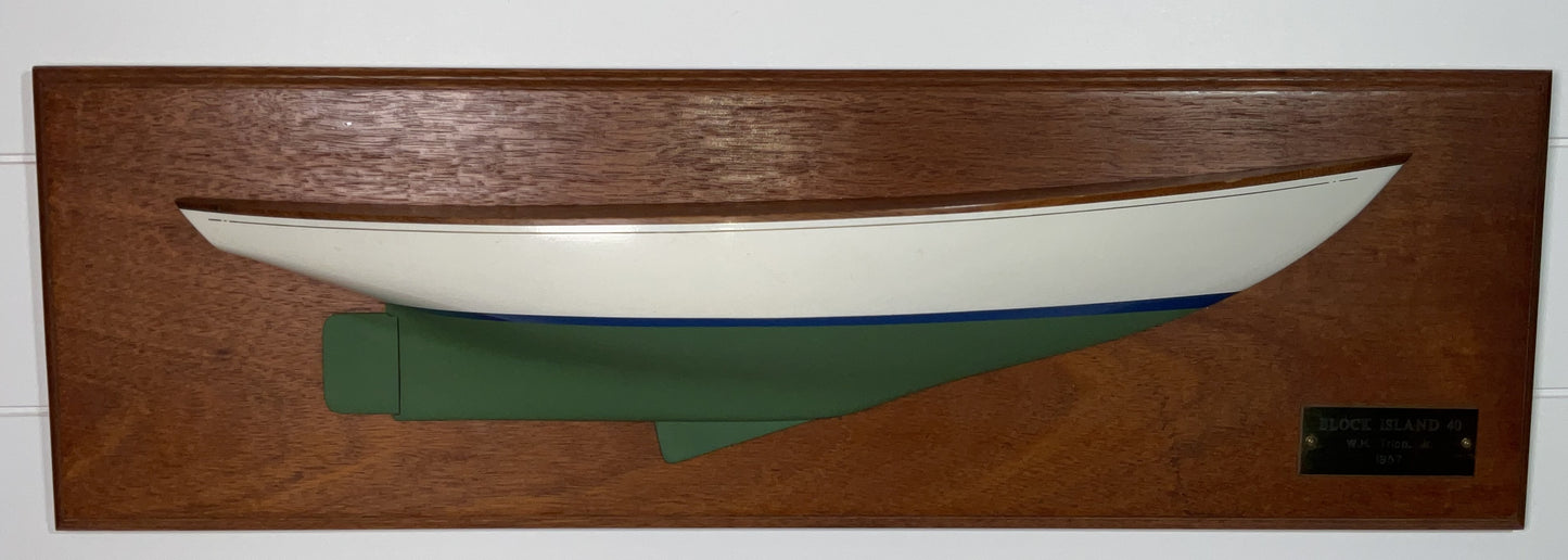 Half Model of a Block Island 40 Designed by W.H. Tripp Jr.