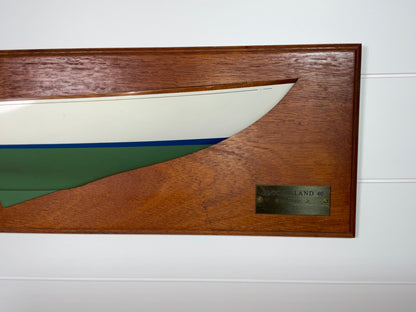 Half Model of a Block Island 40 Designed by W.H. Tripp Jr.