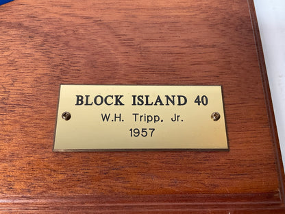 Half Model of a Block Island 40 Designed by W.H. Tripp Jr.