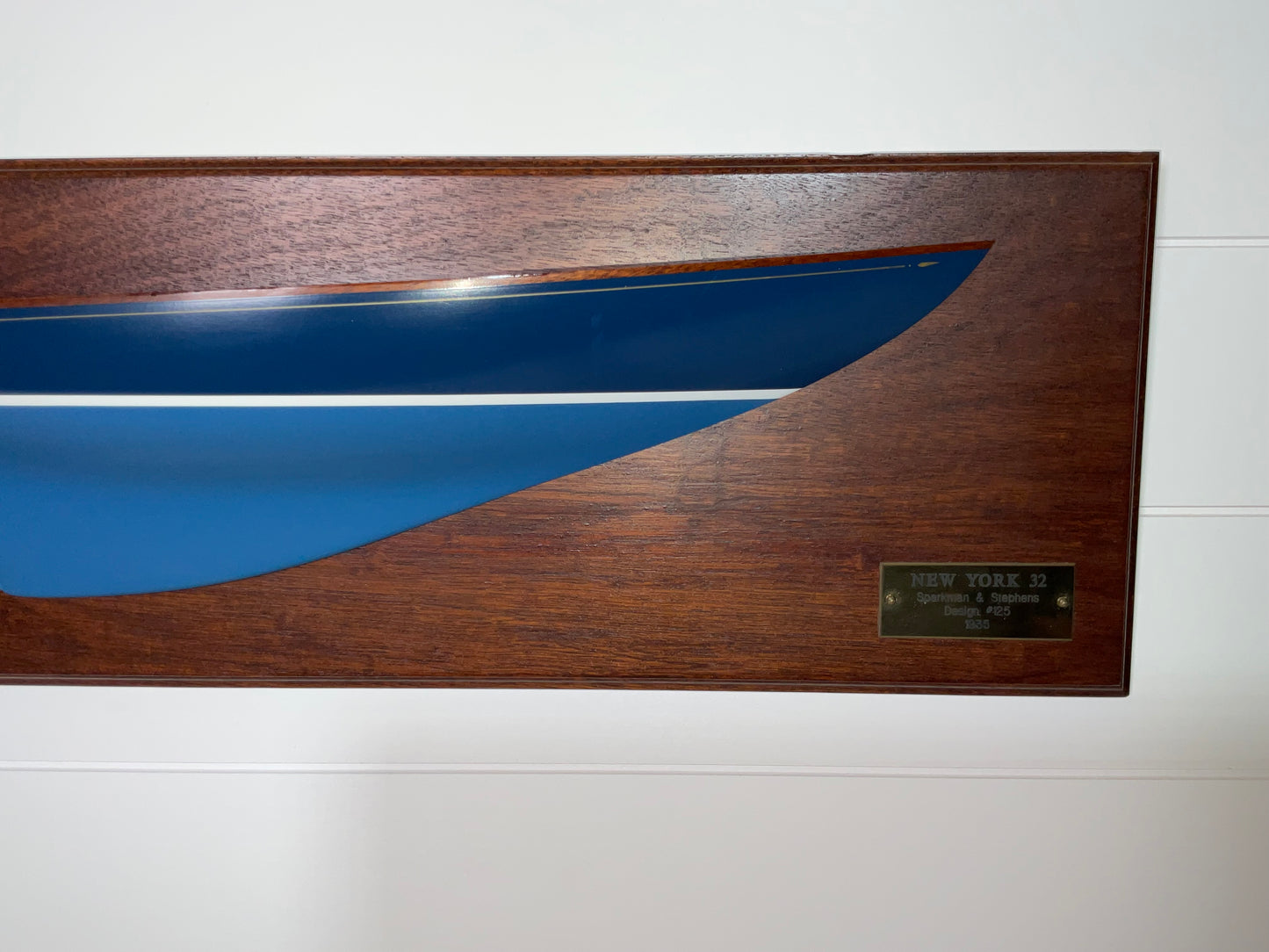 Fine Half Model of a New York 32 Sailing Yacht