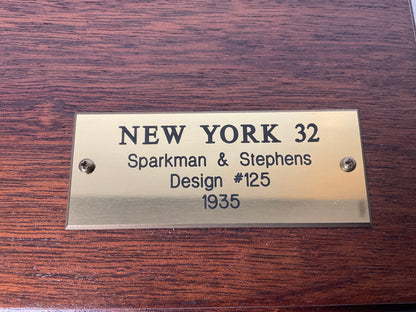 Fine Half Model of a New York 32 Sailing Yacht