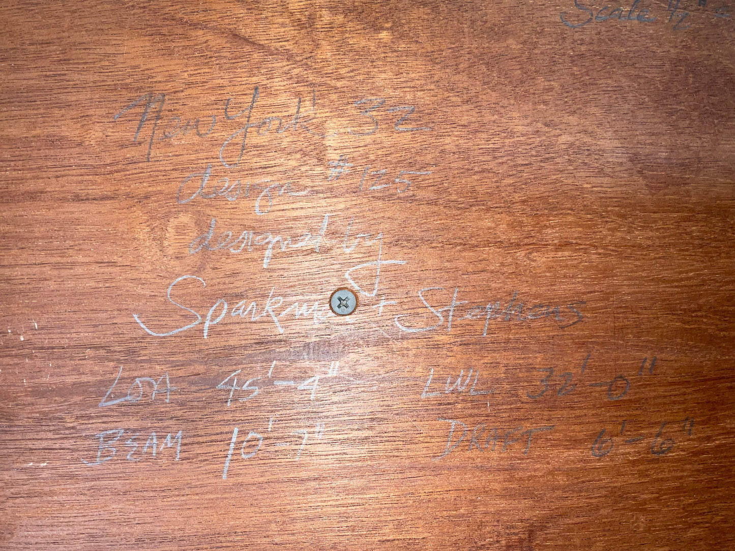 Fine Half Model of a New York 32 Sailing Yacht