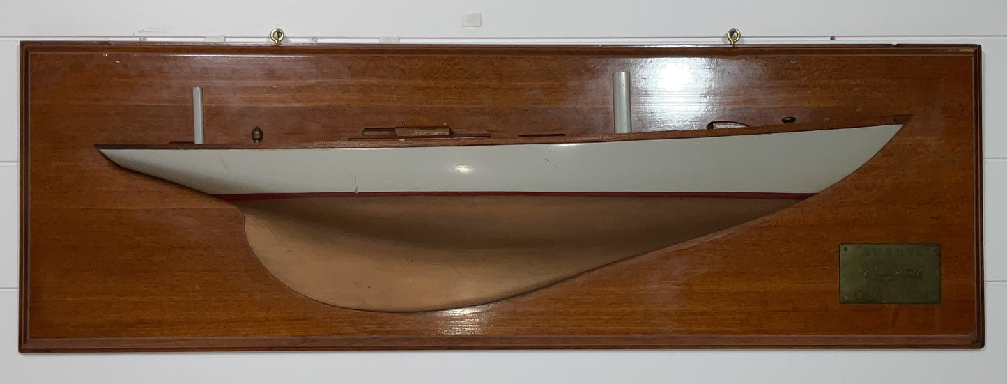 Rare Builders Half Model of the Herreshoff Yacht Avanti