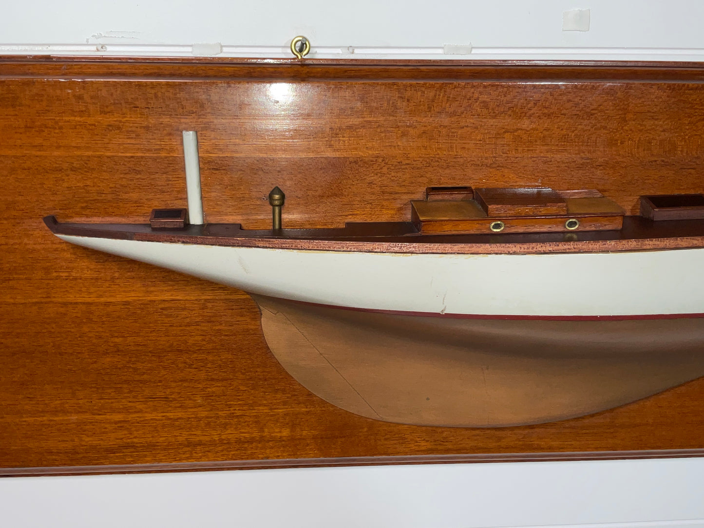 Rare Builders Half Model of the Herreshoff Yacht Avanti