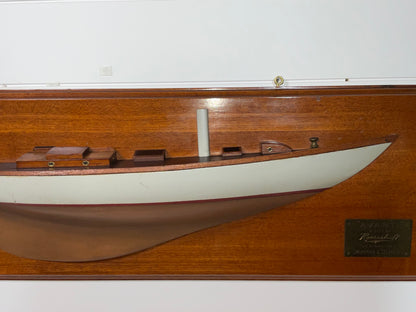 Rare Builders Half Model of the Herreshoff Yacht Avanti