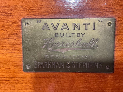 Rare Builders Half Model of the Herreshoff Yacht Avanti
