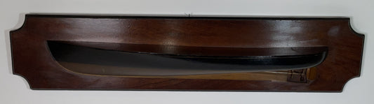 Antique Motor Launch Half Model with Painted Hull