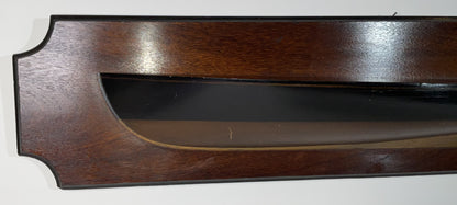 Antique Motor Launch Half Model with Painted Hull