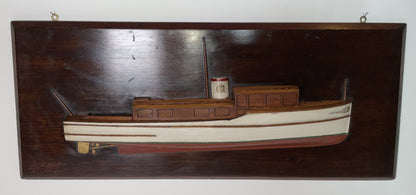 Flat Top Motor Yacht Half Model of a Trumpy