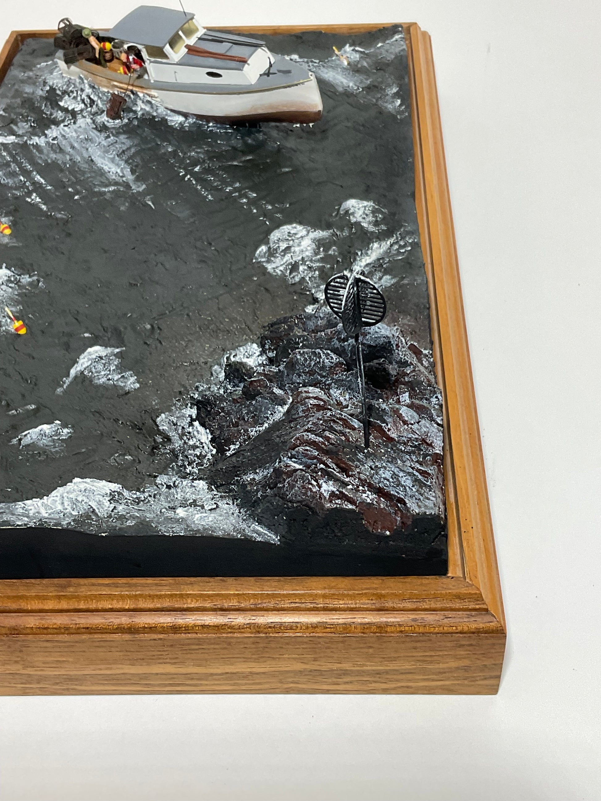 Lobster Boat Diorama Titled Hauling the Catch – Lannan Gallery