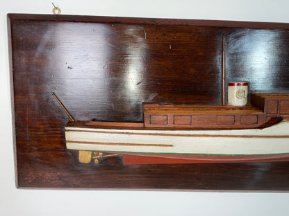 Flat Top Motor Yacht Half Model of a Trumpy