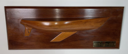 Half Model of a Sailboat Called Rub a Dub Dub