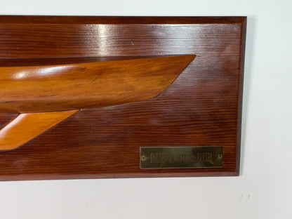 Half Model of a Sailboat Called Rub a Dub Dub