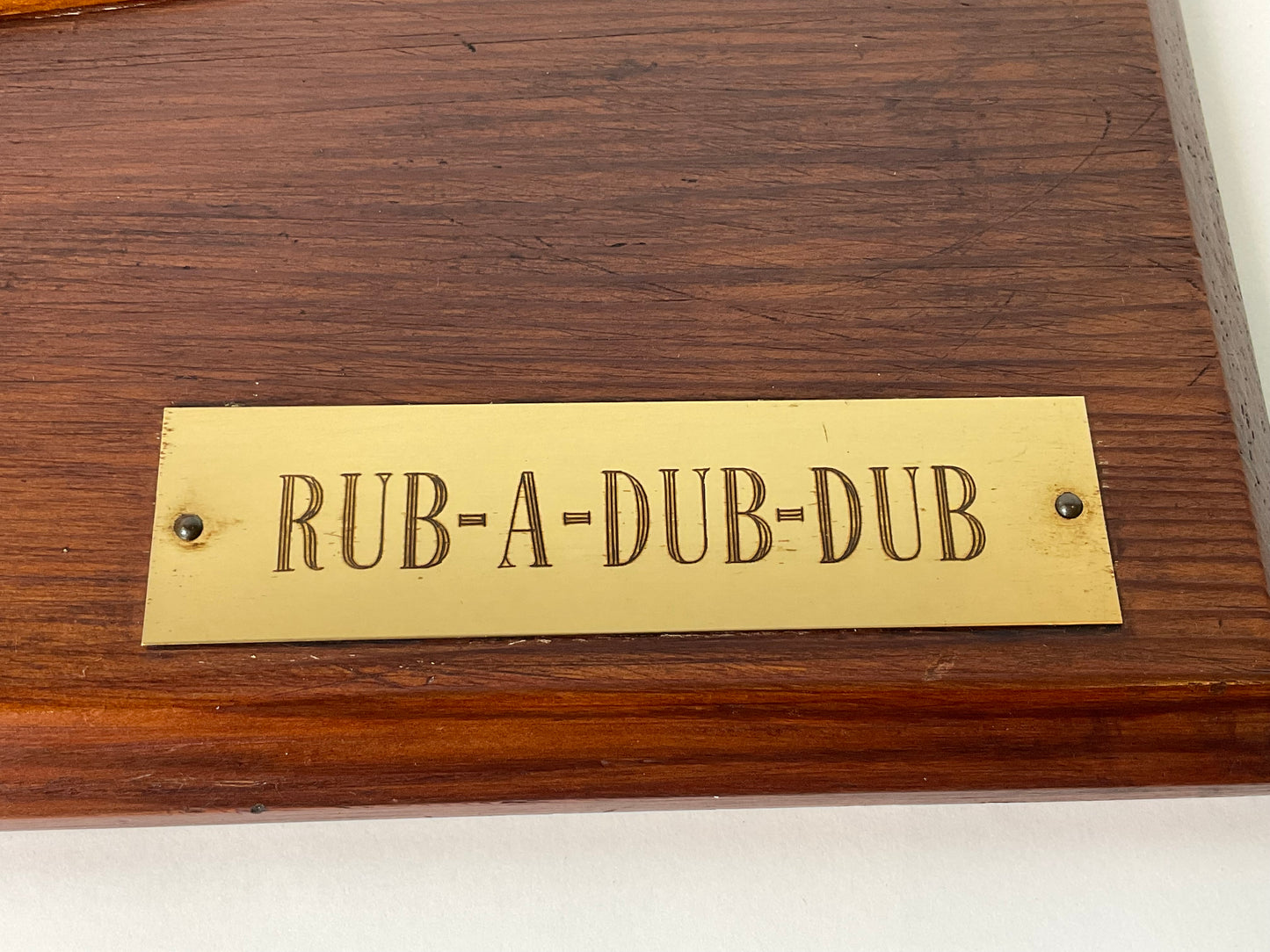 Half Model of a Sailboat Called Rub a Dub Dub
