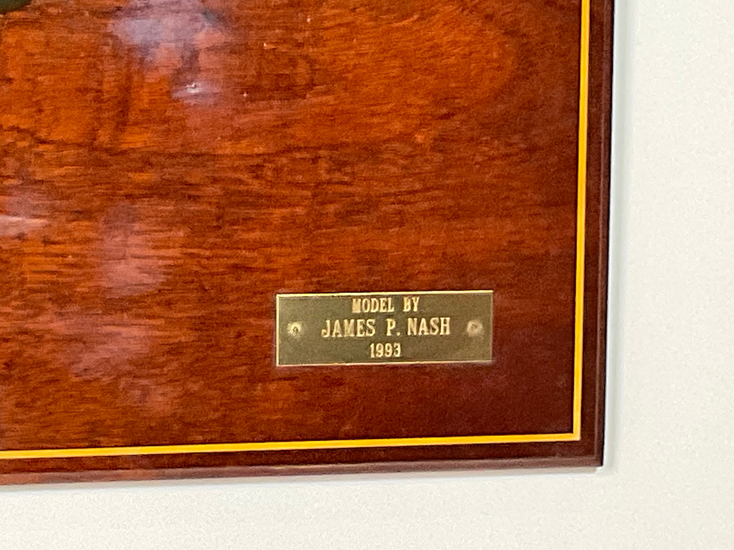 Half Model of the Sailing Yacht Hornet Carved by James Nash