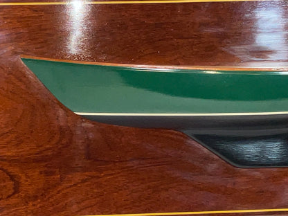Half Model of the Sailing Yacht Hornet Carved by James Nash
