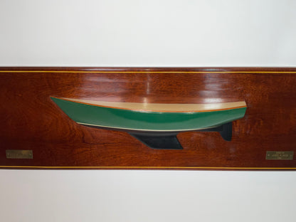 Half Model of the Sailing Yacht Hornet Carved by James Nash