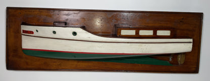 Antique half models of the Motor Yacht "Bubbles,"