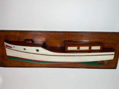 Antique half models of the Motor Yacht "Bubbles,"