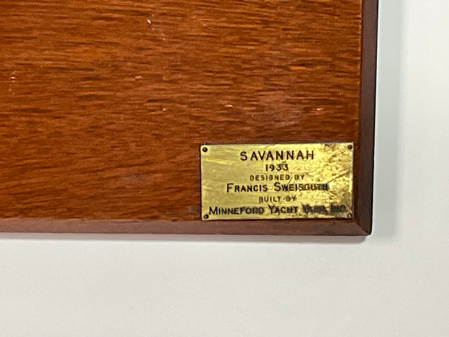 1933 Boatyard Builders Half Model of the Savannah