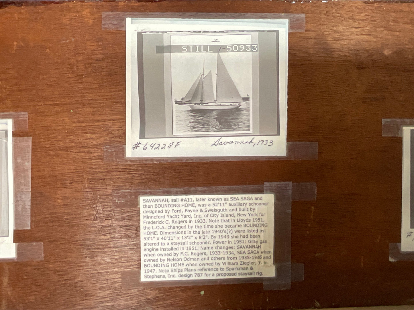 1933 Boatyard Builders Half Model of the Savannah