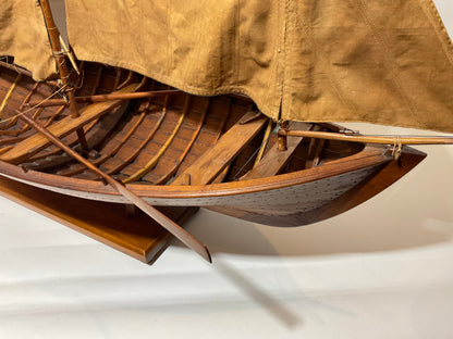 Antique Model of a Sailing Launch