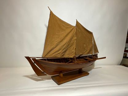 Antique Model of a Sailing Launch