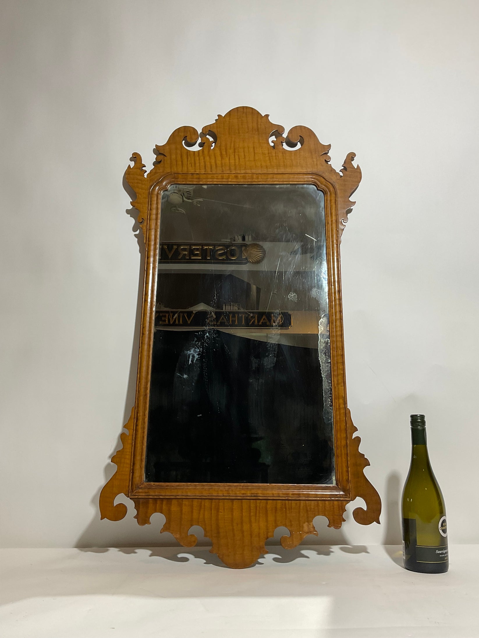 Antique Tiger Maple Mirror Lannan Gallery