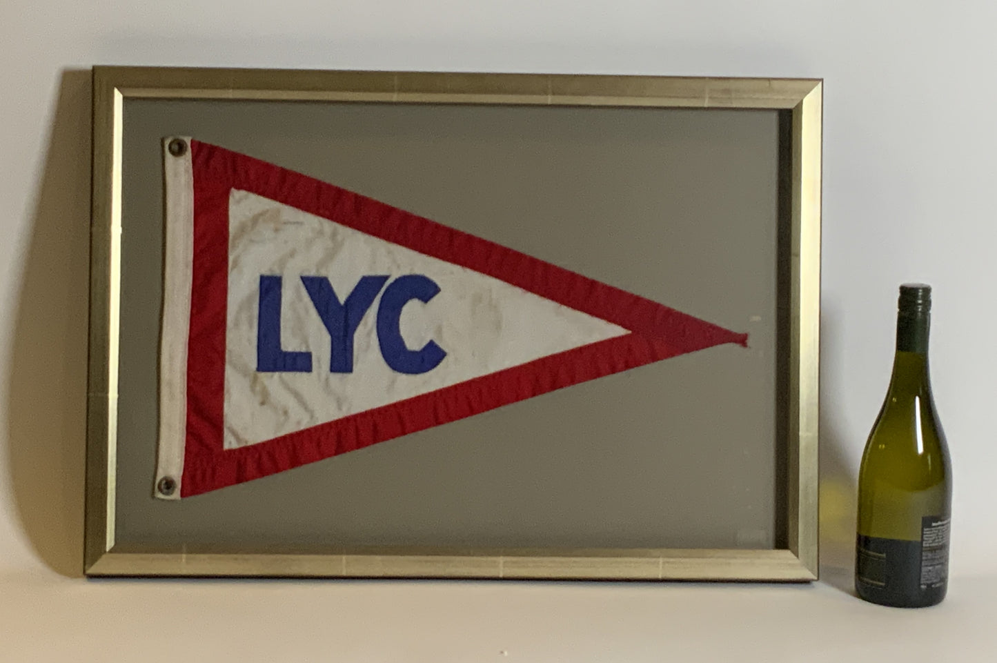 Vintage Lauderdale Yacht Club Framed Burgee