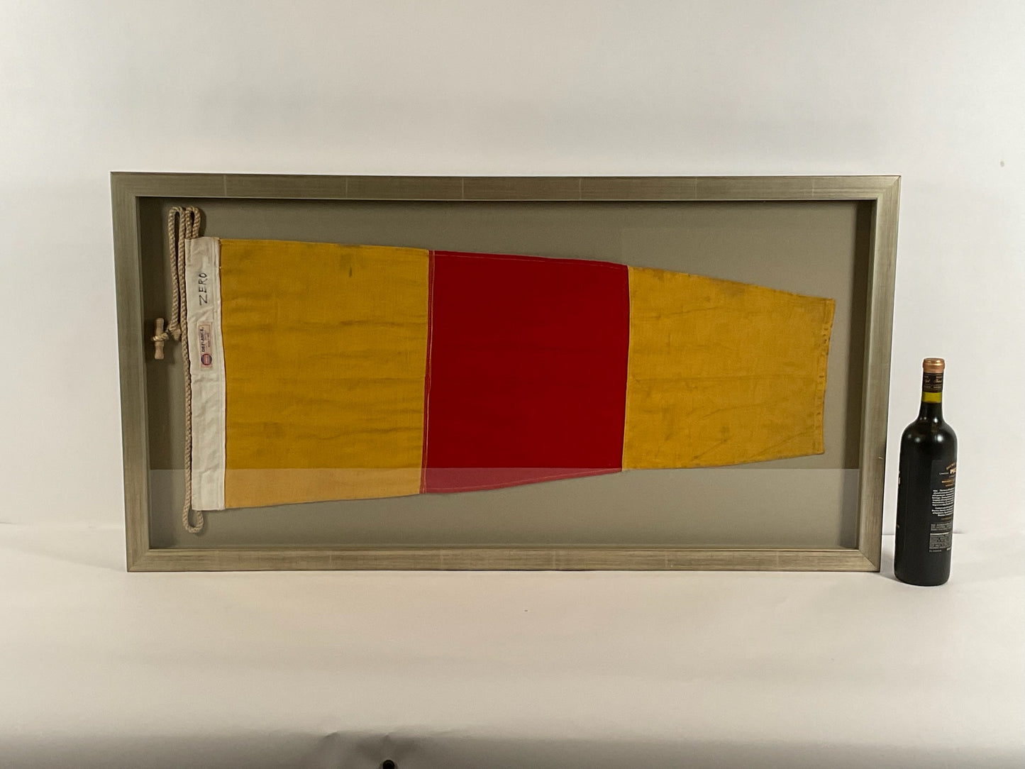 Large Nautical Signal Flag in Frame