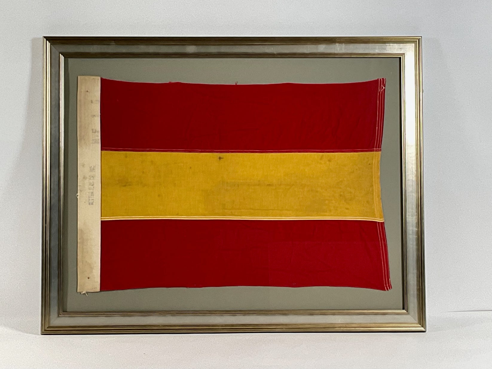 Framed Nautical Flag by Dettra Lannan Gallery