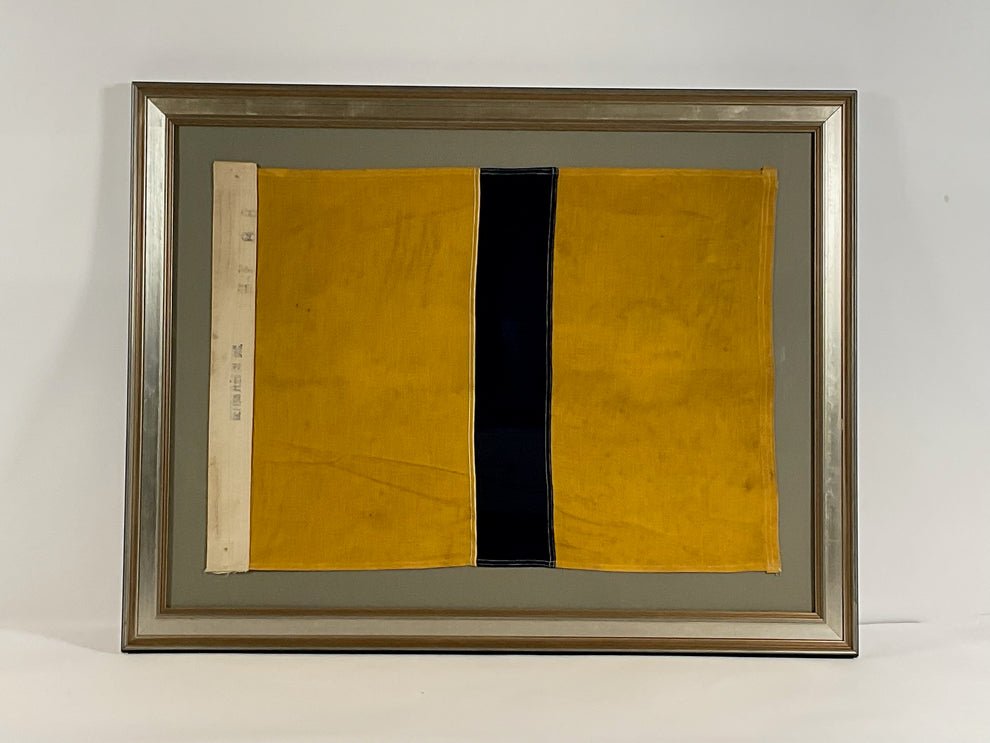 Framed Nautical Flag by Dettra Lannan Gallery