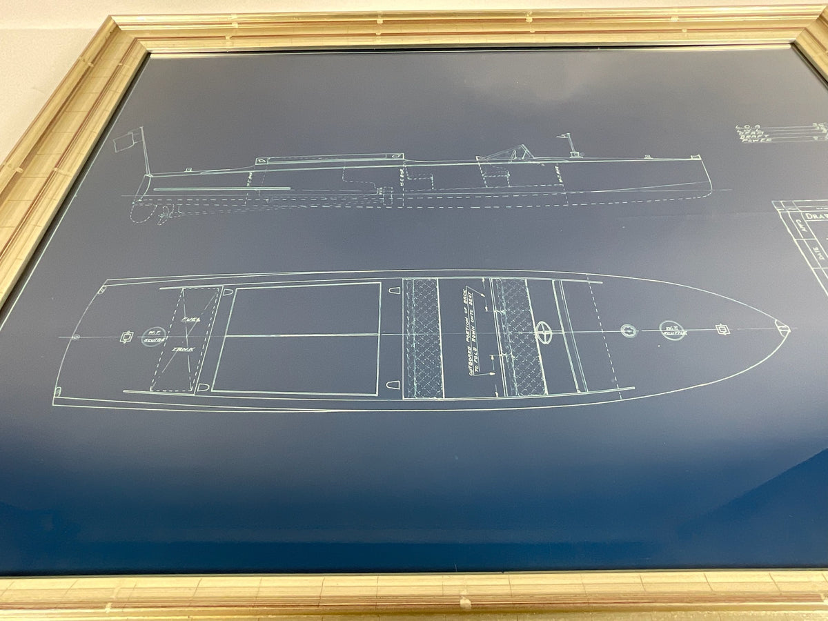 Rare Boat Blueprint from George Lawley – Lannan Gallery