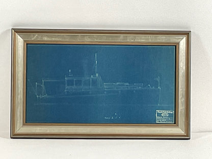 Yacht Blueprint by Harold Field Kellogg