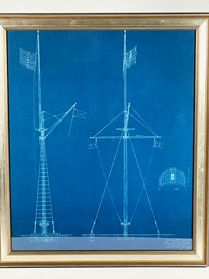 Edgartown Yacht Club 1936 Mast Blueprint