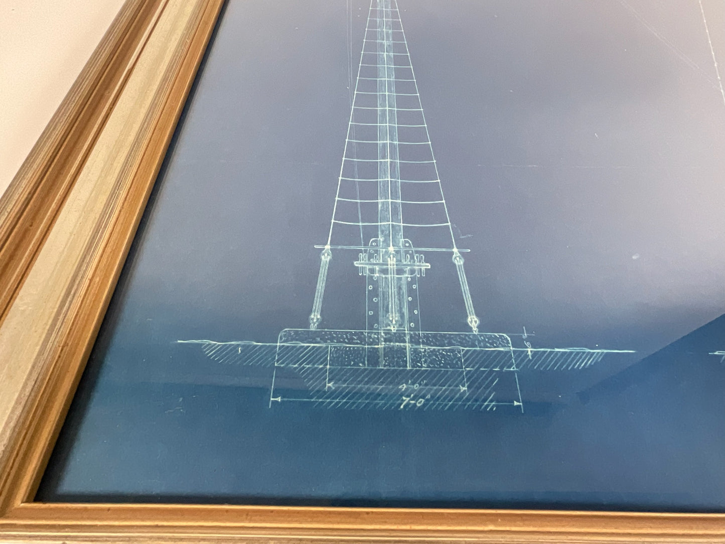 Edgartown Yacht Club 1936 Mast Blueprint