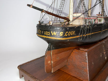 Ship Model of the Bark W.S. Cook