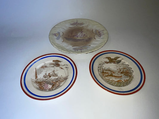 Great White Fleet Porcelain Plates