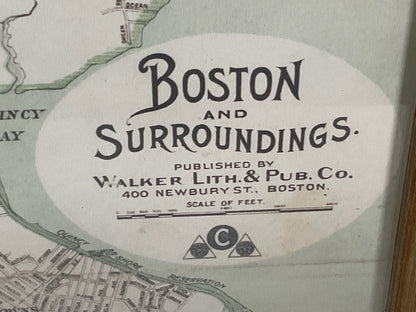 Map of Boston and Surrounding Towns