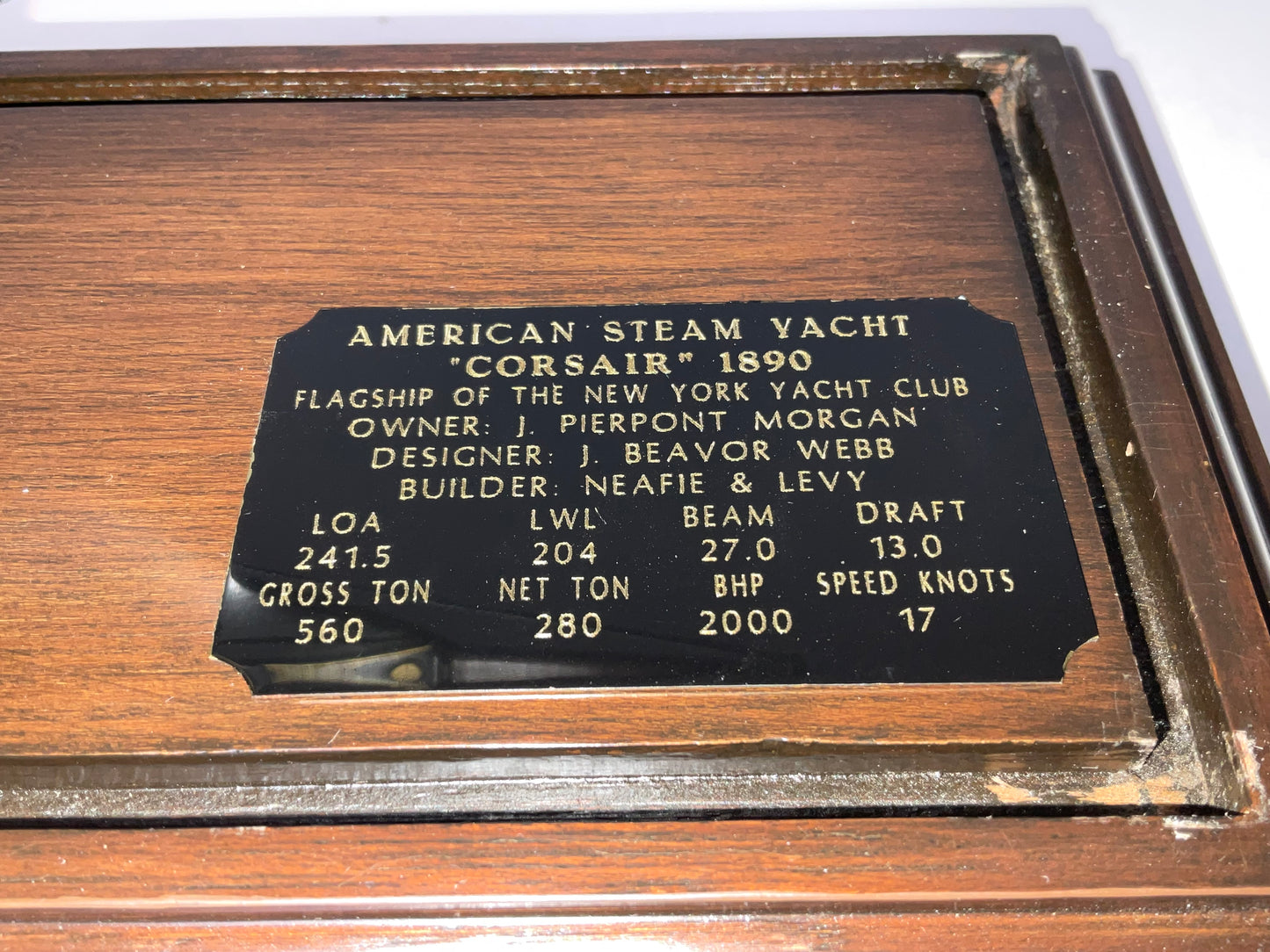 Small Steam Yacht Corsair II
