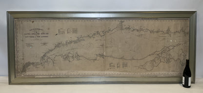 1905 Chart of Long Island Sound by Eldridge