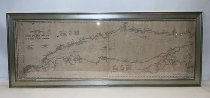 1905 Chart of Long Island Sound by Eldridge