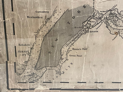 1905 Chart of Long Island Sound by Eldridge