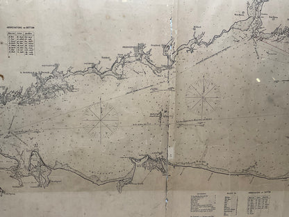 1905 Chart of Long Island Sound by Eldridge