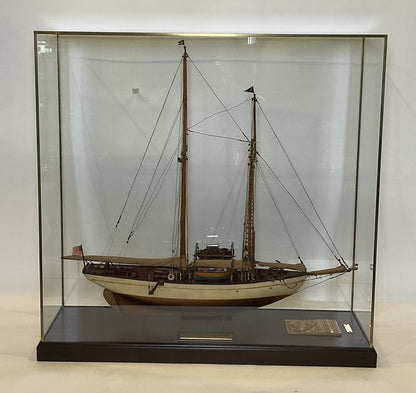 Antique Ship Model of Schooner Yacht Mendham