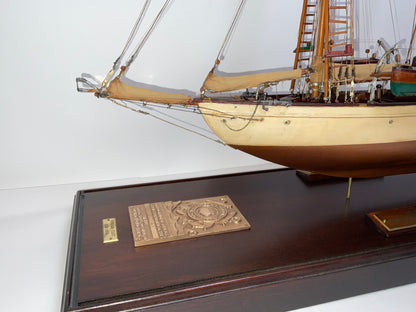 Antique Ship Model of Schooner Yacht Mendham