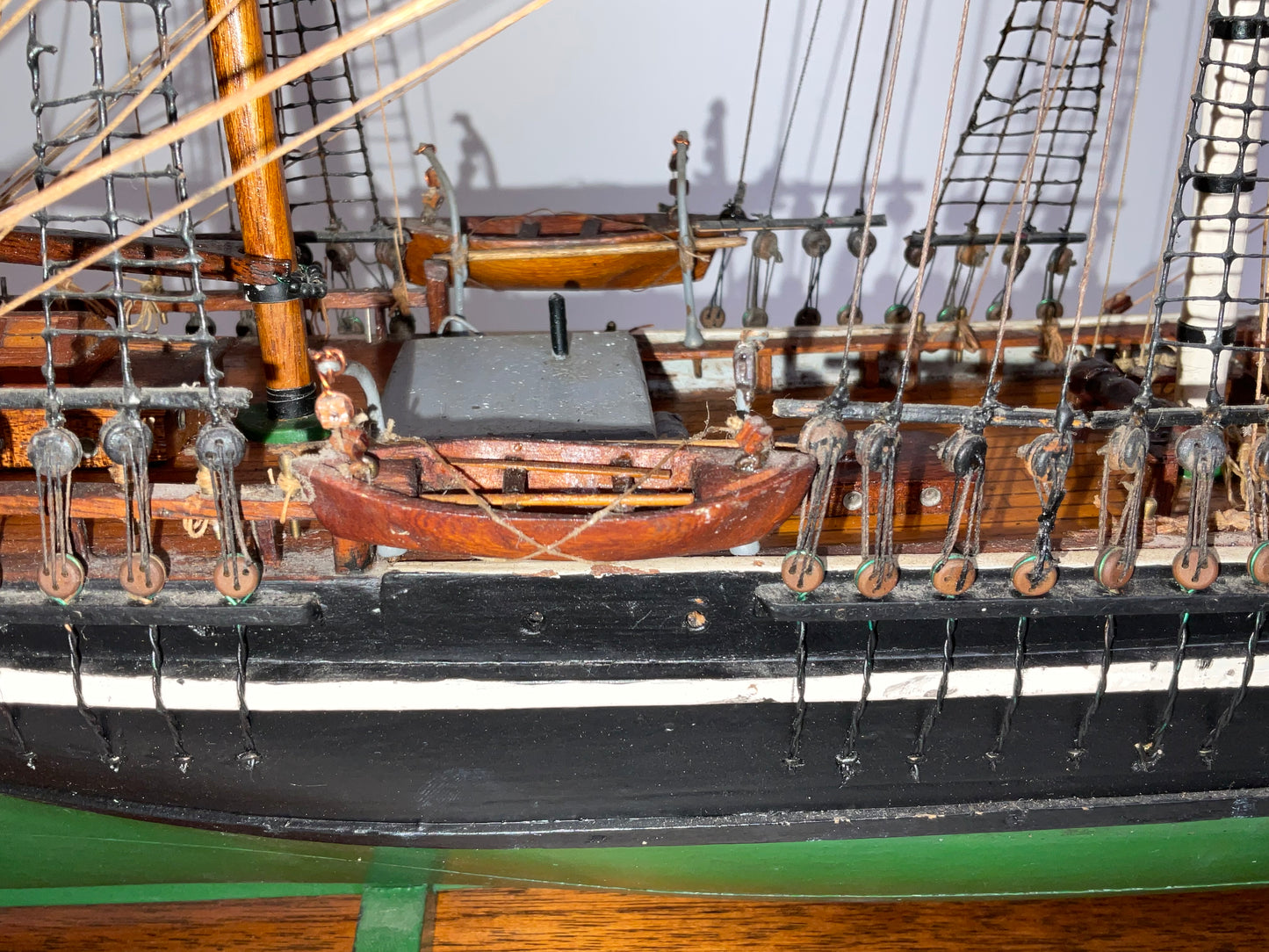 Antique Ship Model of the Bark Thalia