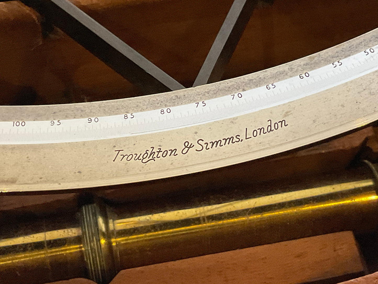 Troughton and Simms Navigators Sextant in Box